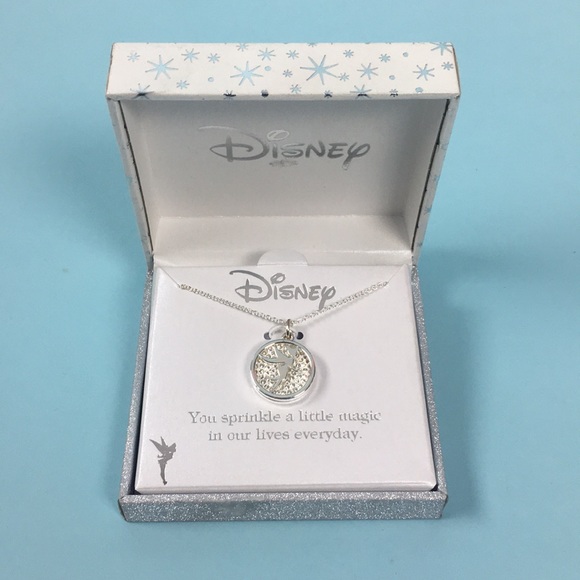 Disney Jewelry - NEW Disney Silver Tinkerbell Necklace